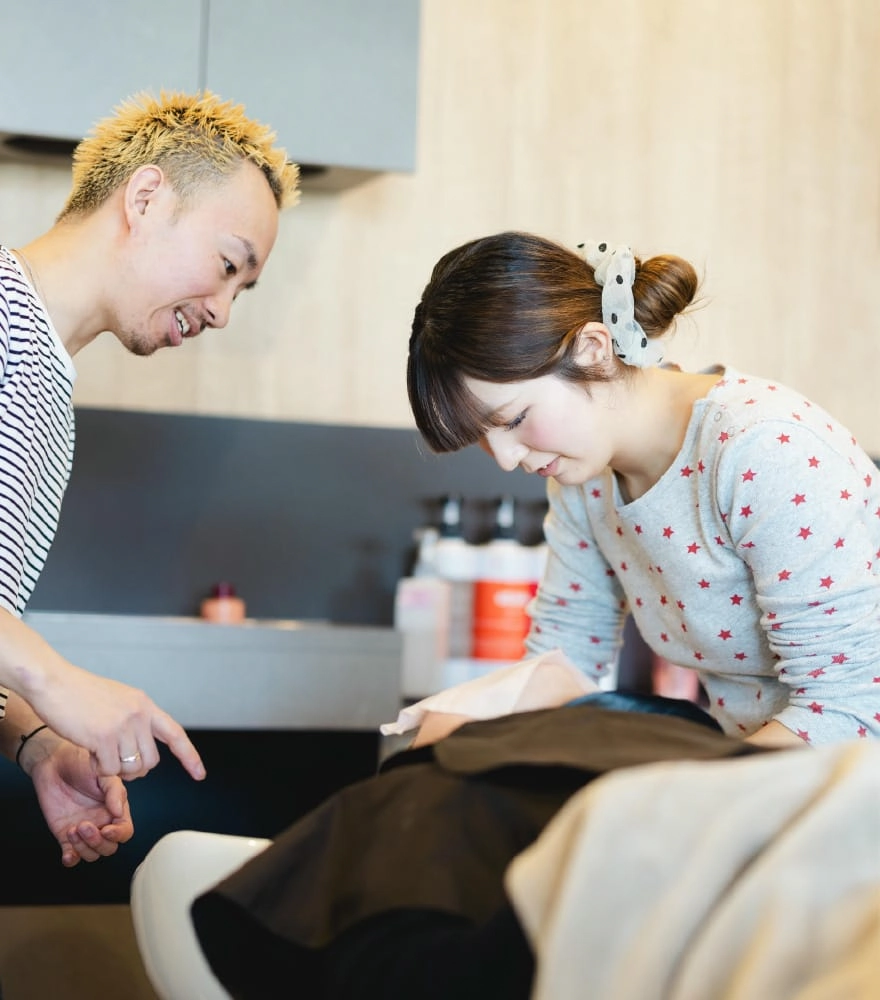 iB提携サロンのスタイリストから直接指導してもらえます！